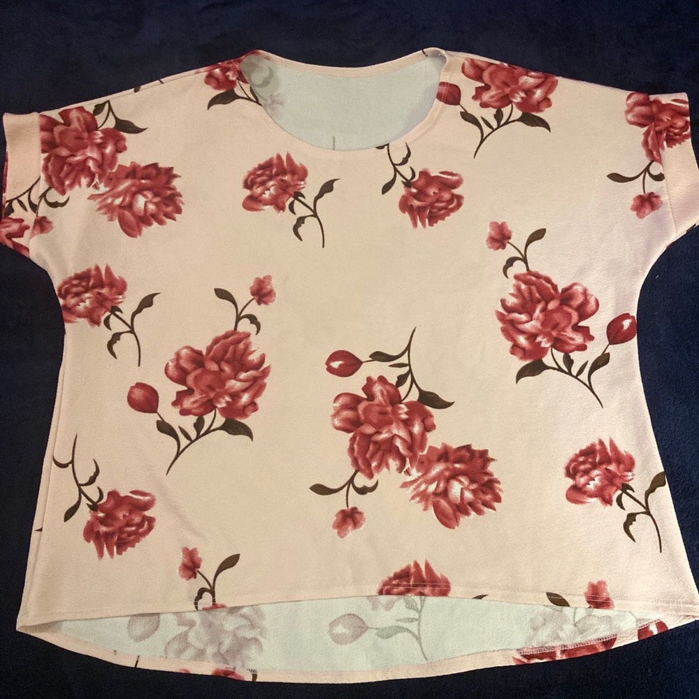 XL Pink Floral Shirt